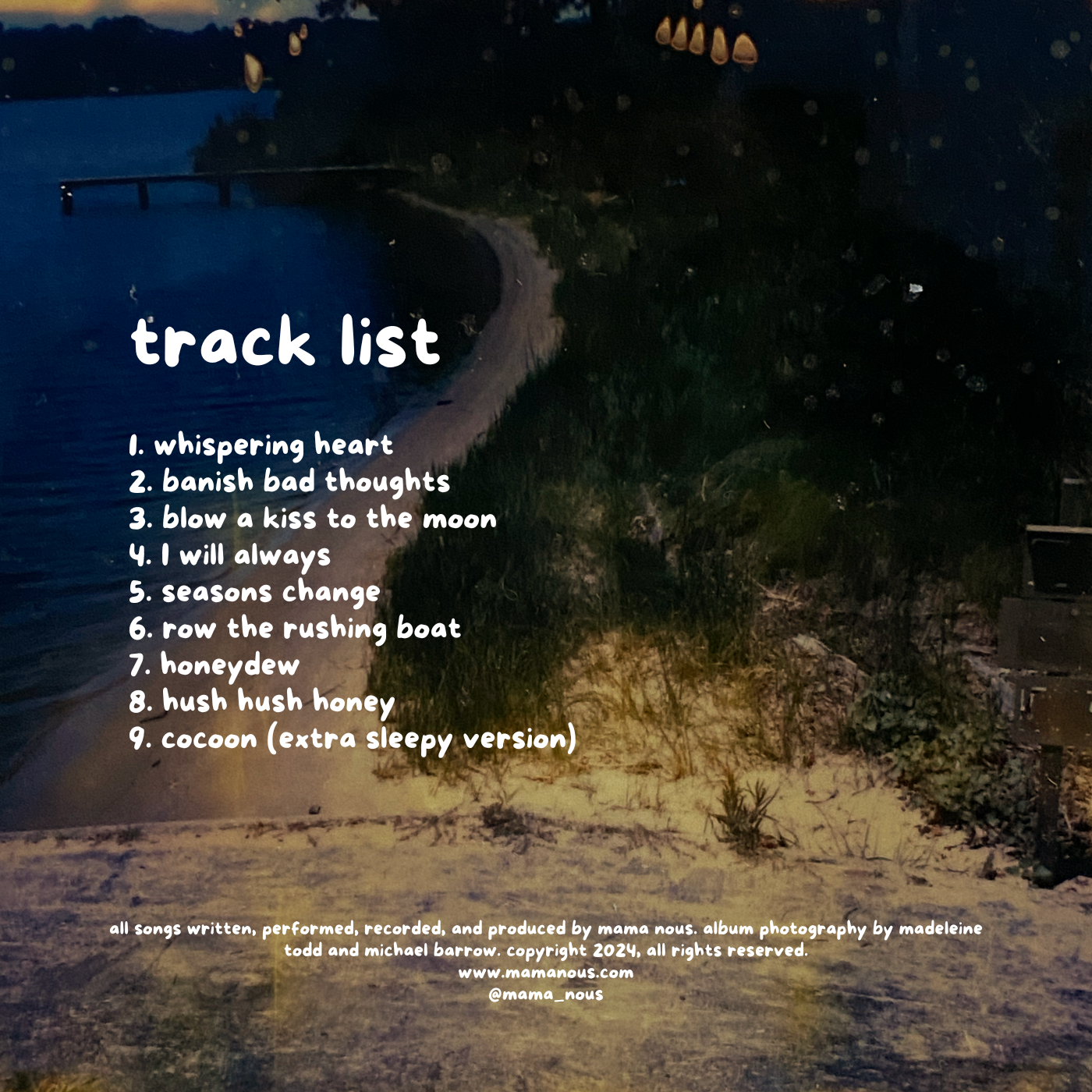 blow a kiss to the moon mama nous track list