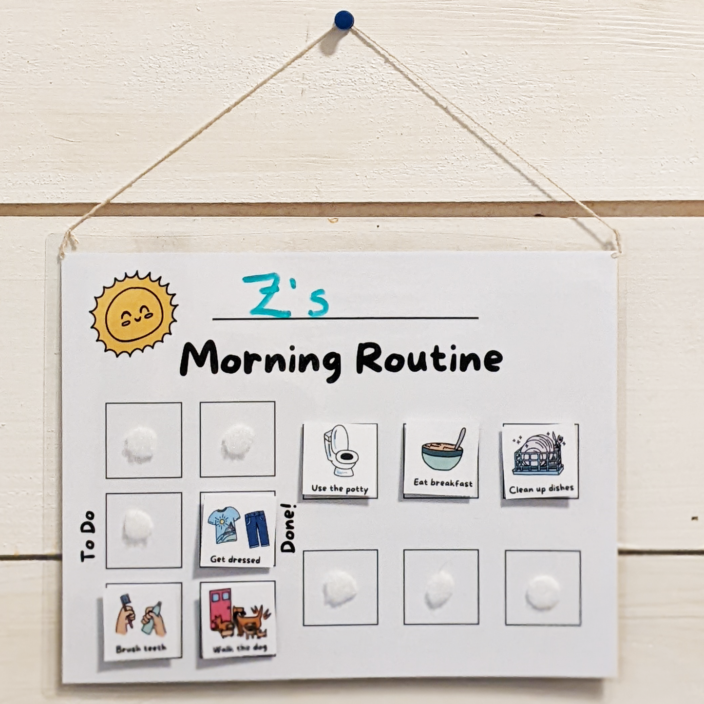 printable morning routine chart