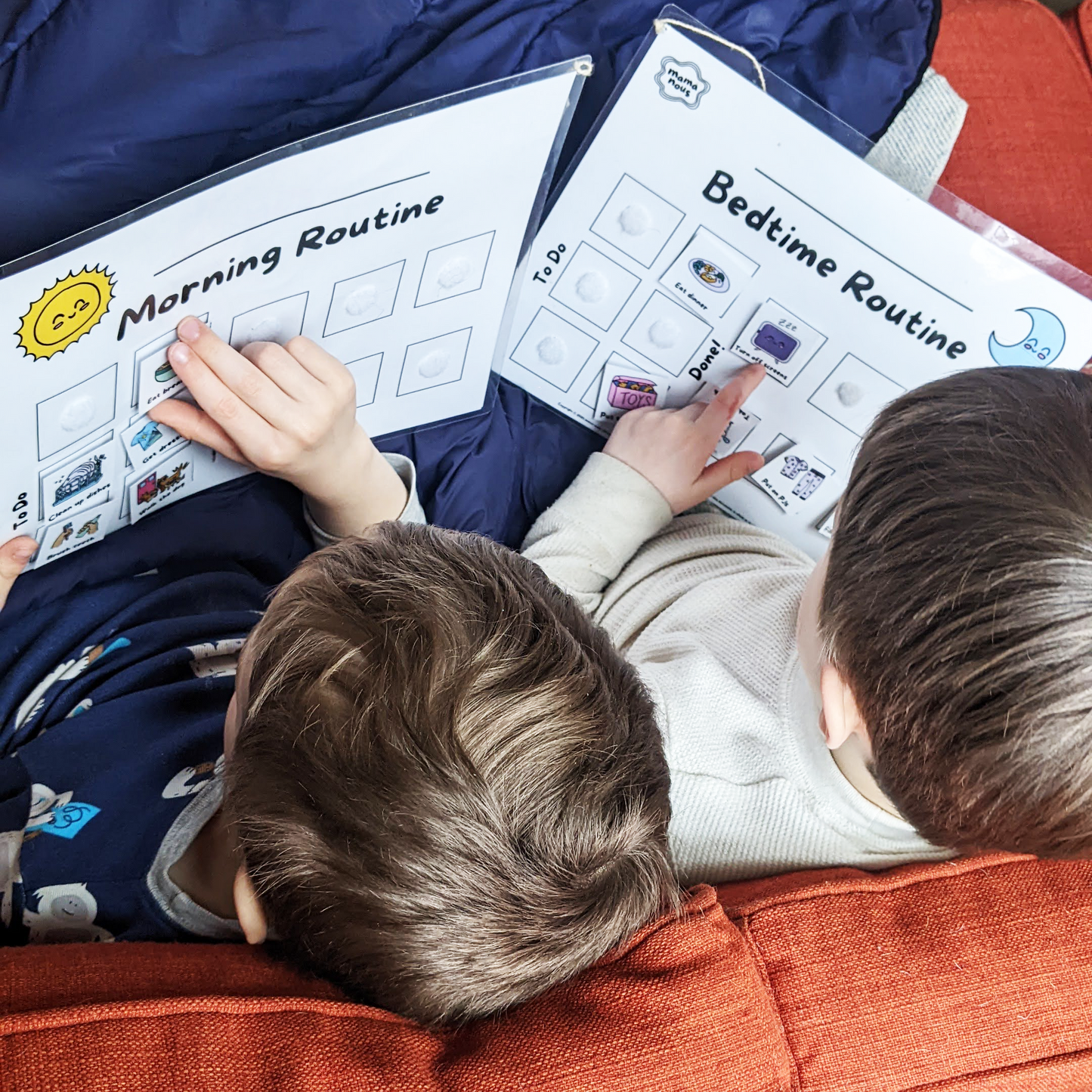 Morning/Bedtime Routine Printable Preschool Visual Schedule