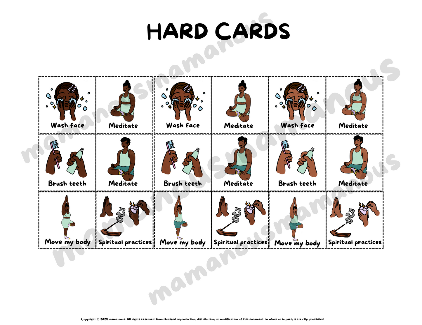 i can do hard things visual schedule reward chart ADHD
