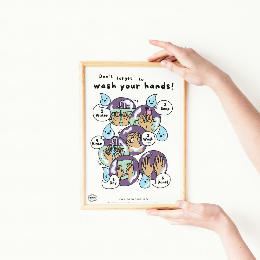 Wash Your Hands Printable Preschool Poster – mama nous Wash Your Hands Printable Preschool Poster – mama nous