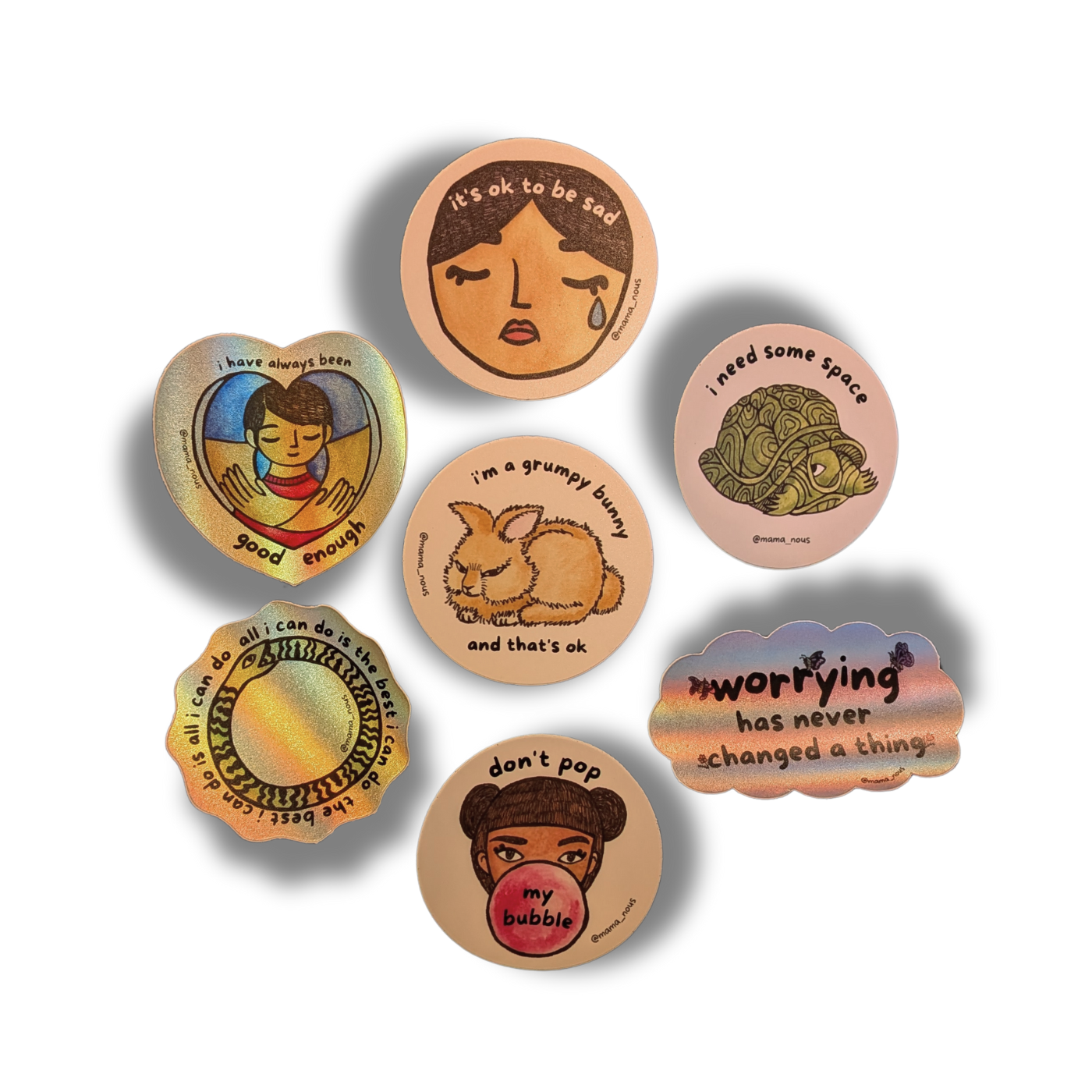 emotional support sticker bundle