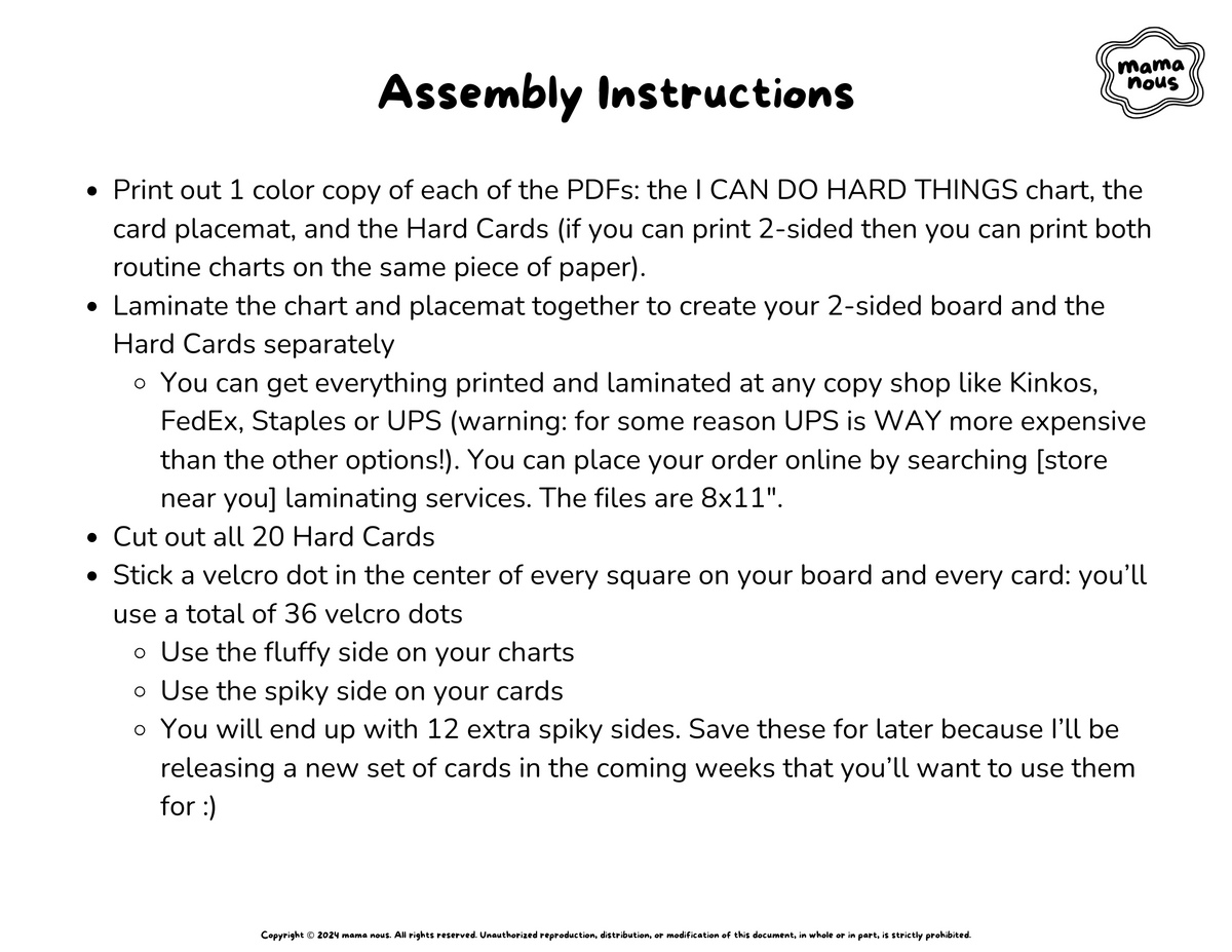 I CAN DO HARD THINGS: Printable Visual Schedule & Reward Chart for Gro ...