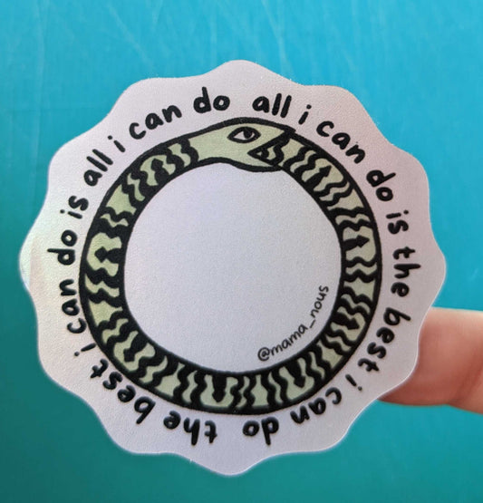 all i can do sticker