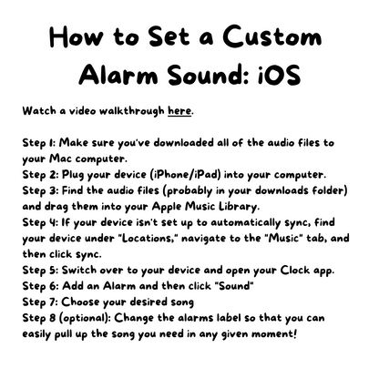 iOS instructions