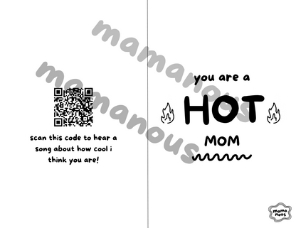 YOU ARE A HOT MOM Printable Card Pack